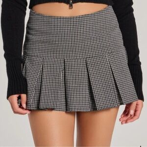 Windsor Trend Factor Plaid Drop Waist Skater Skort